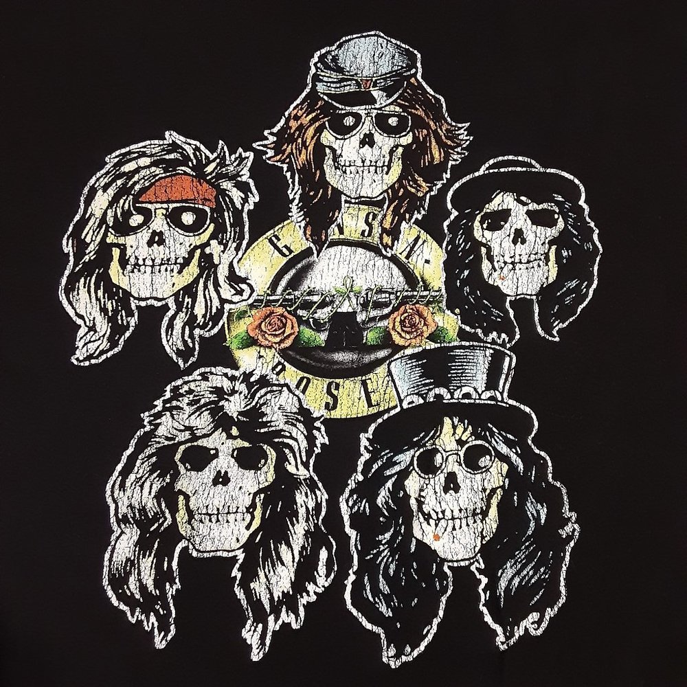 5/$20 Bravado Unisex Guns and Roses Graphic SS T Shirt Size XL